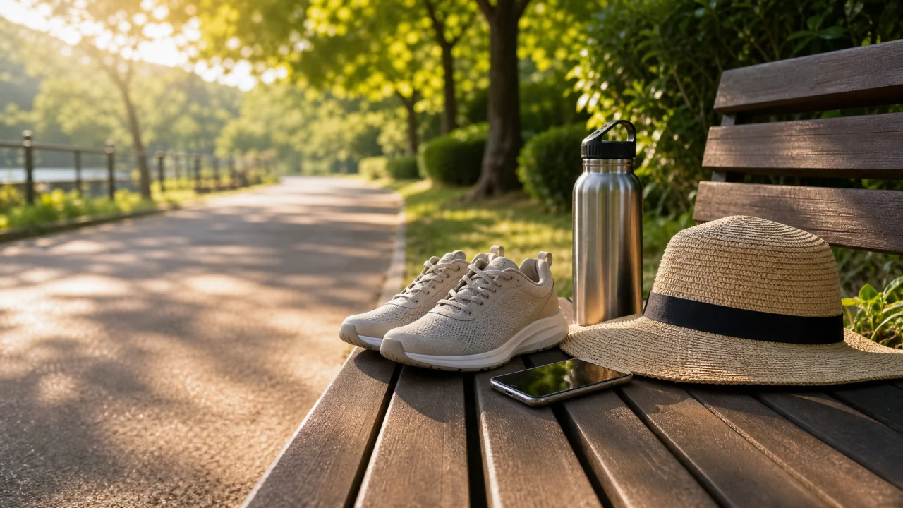Camminare nelle ore fresche aiuta a mantenere la routine estiva