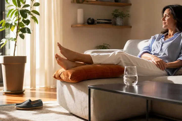 Gambe gonfie con il caldo: cosa fare davvero tra movimento, sale e idratazione
