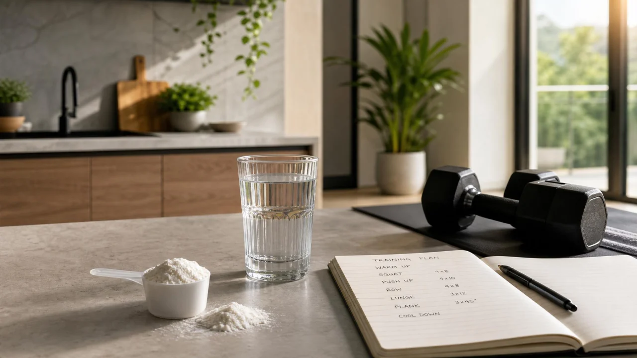 Creatina, acqua e allenamento raccontano il tema dell integrazione sportiva consapevole