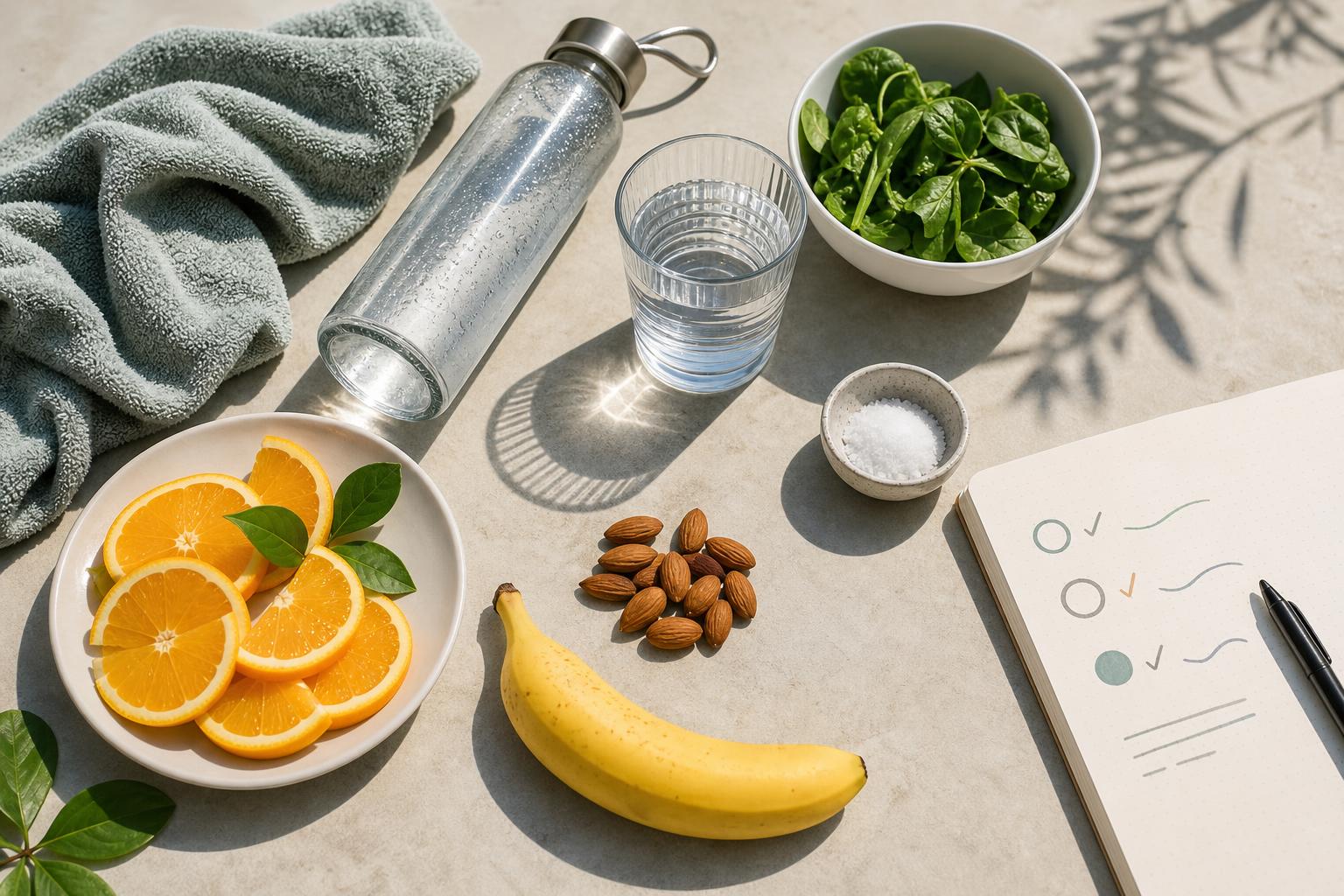 acqua frutta e alimenti ricchi di minerali per una routine di idratazione estiva