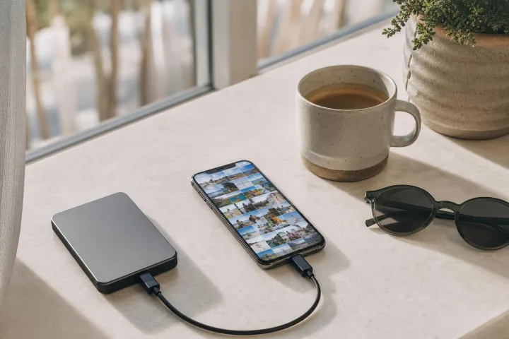 Foto delle vacanze: backup in 10 minuti senza riempire telefono e cloud