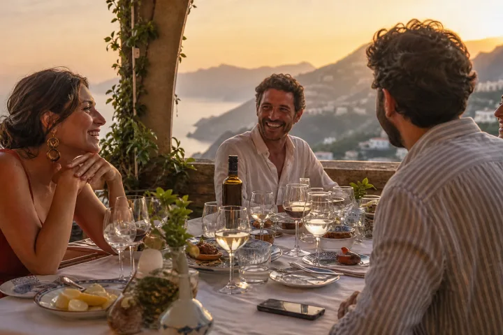 Luce serale d'estate: come abbassare il ritmo senza rinunciare alla vita sociale.