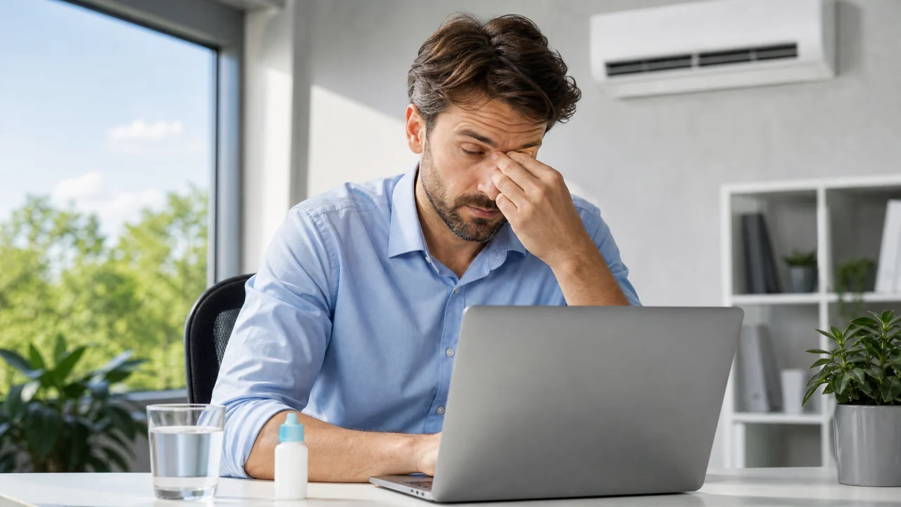Occhi secchi da aria condizionata e schermo: 6 segnali da non sottovalutare