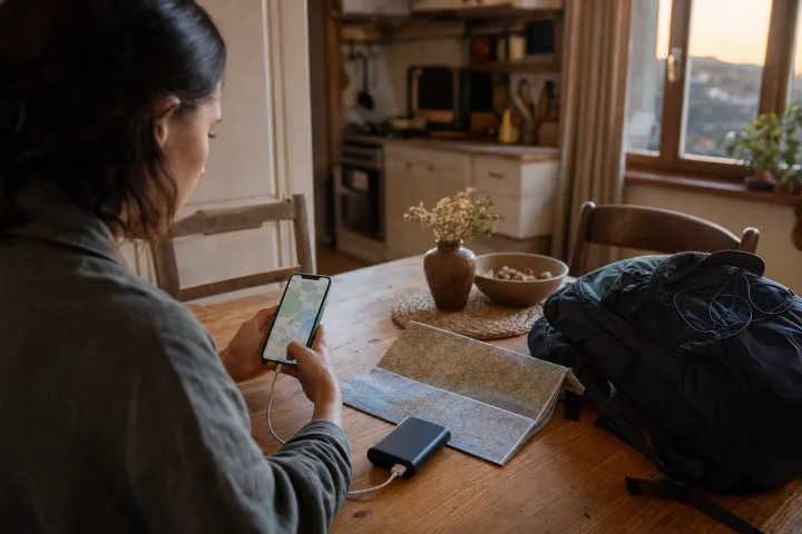 Mappe offline e batteria: preparare il telefono prima di una gita